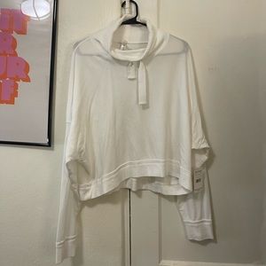 White Free people sweater